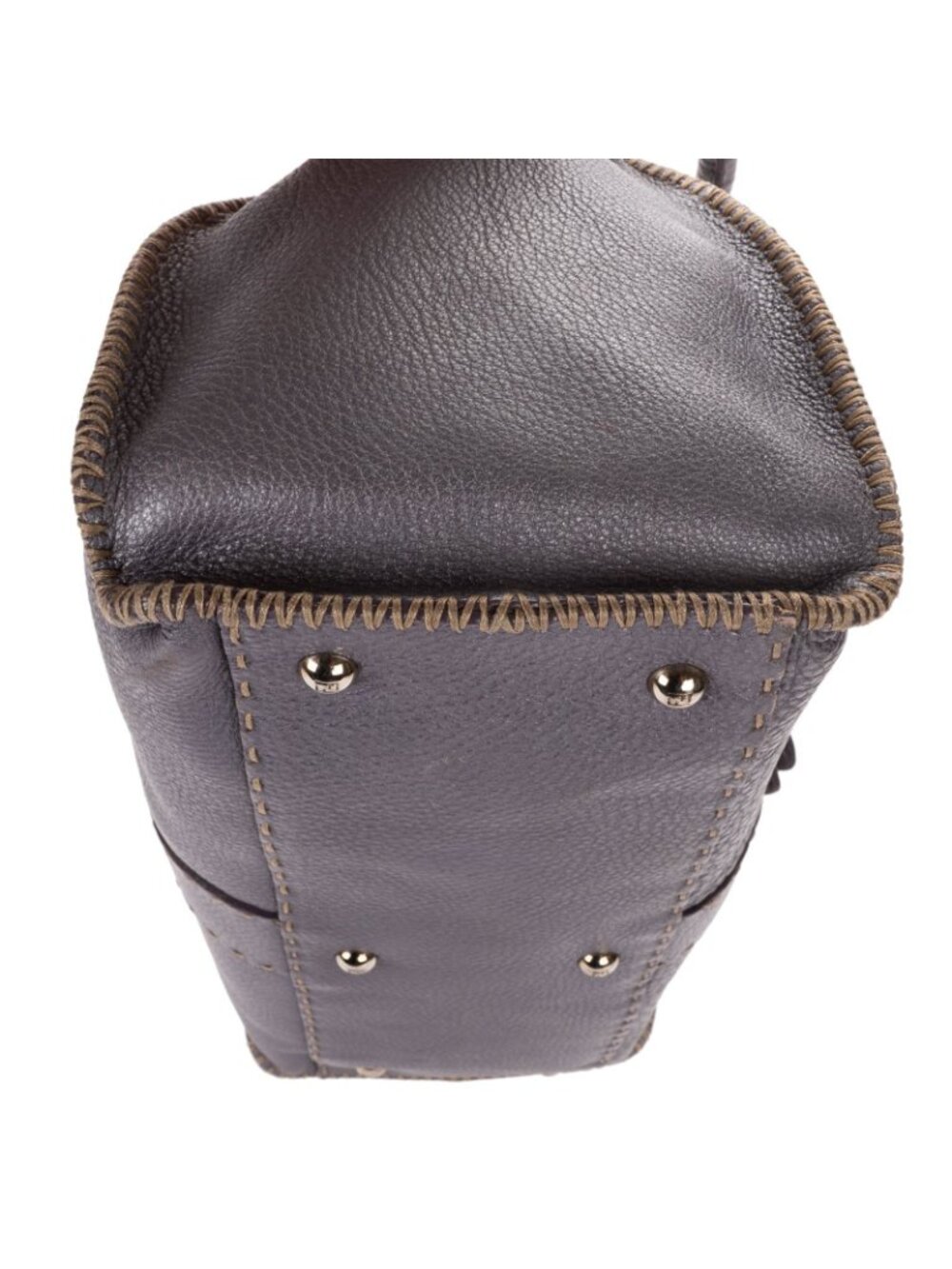 Fendi by the Way Top Handle Purple Grain Calf Leather - Picture 8 of 11